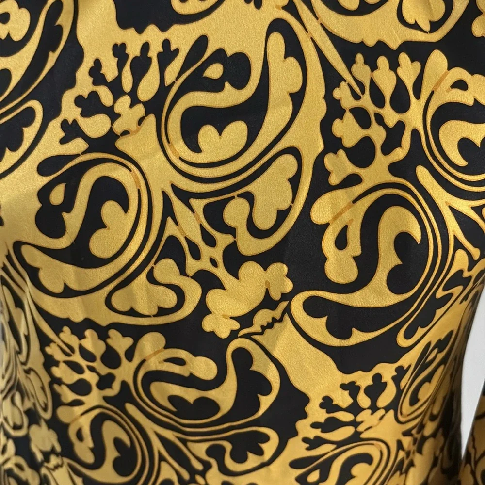 HOST PICK NWOT INC silk shirt sz 4 petite 100% silk 521 - Picture 2 of 5